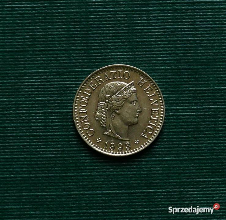 SZWAJCARIA 5 rappenów 1993r Gliwice