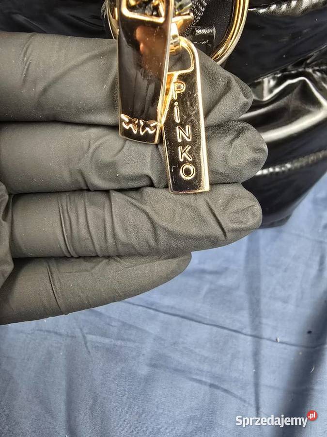 Duza Torba Pinko lakierowana damska premium Torby i torebki