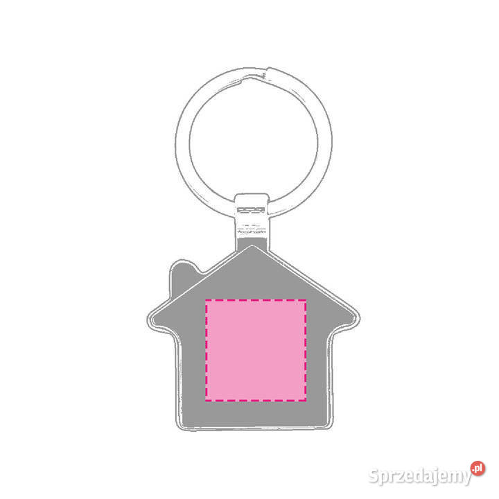 Brelok metalowy jednostronny grawer 100 breloczki Leżajsk