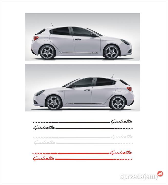 Giulietta Alfa Romeo Naklejki Pasy Boczne na Kraków