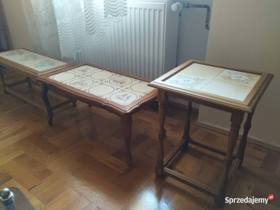 wyprzedaż mebli tanio kwietnik stolik szafka