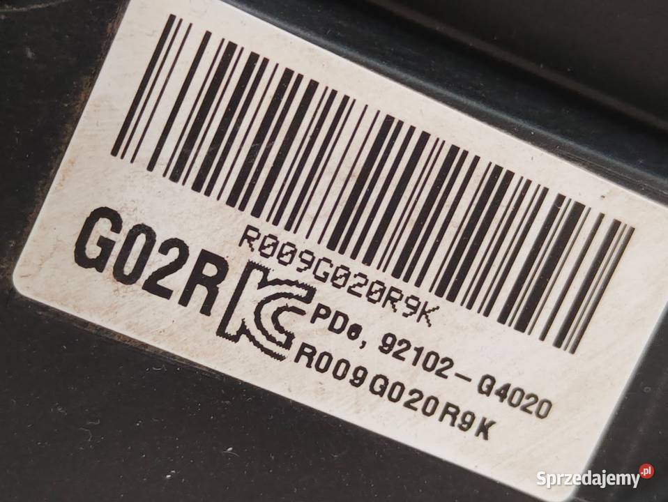 Lampa Prawy Przód Hyundai i30 PD 2017 92102G4020 osobowe Pleszew