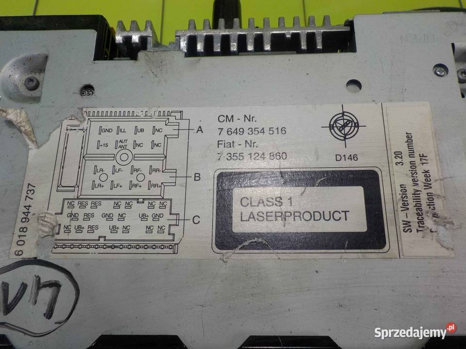 OPEL COMBO D 16r radio CD 7649354516 Suków