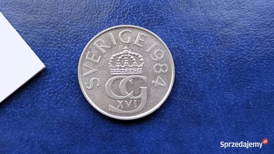 Stare monety 5 koron 1984 Szwecja podkarpackie Lesko