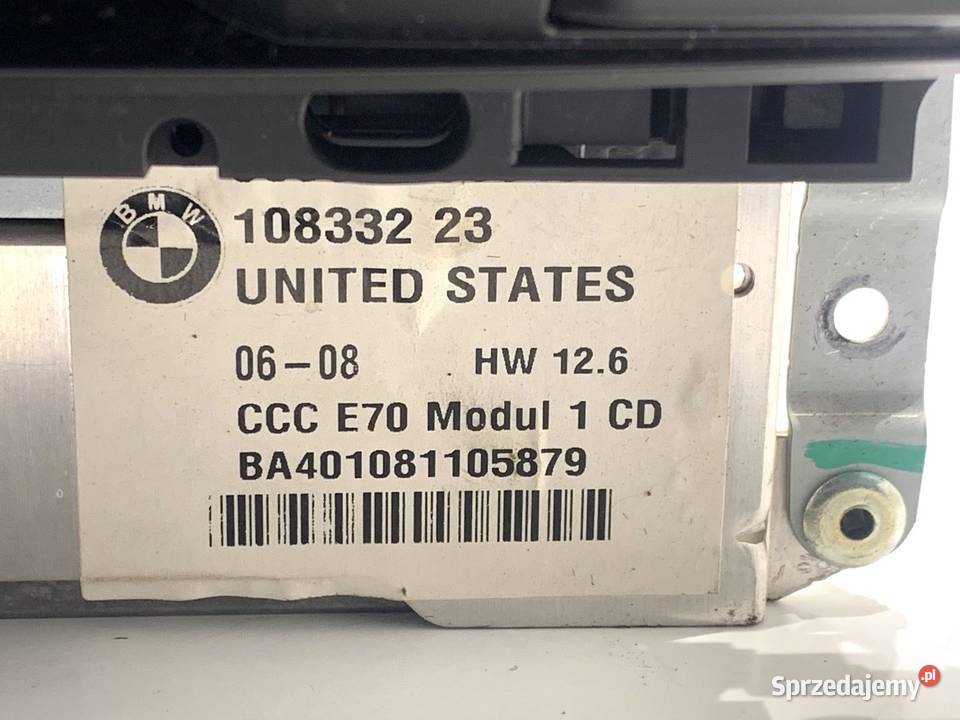 RADIO BMW E71 108332 0714 ODTWARZACZ MULTIMEDIA Sprzęt audio fabryczny
