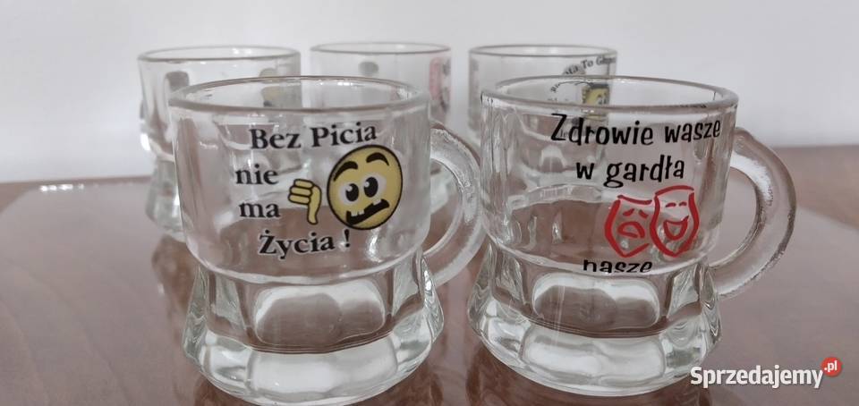 śmieszne kieliszki