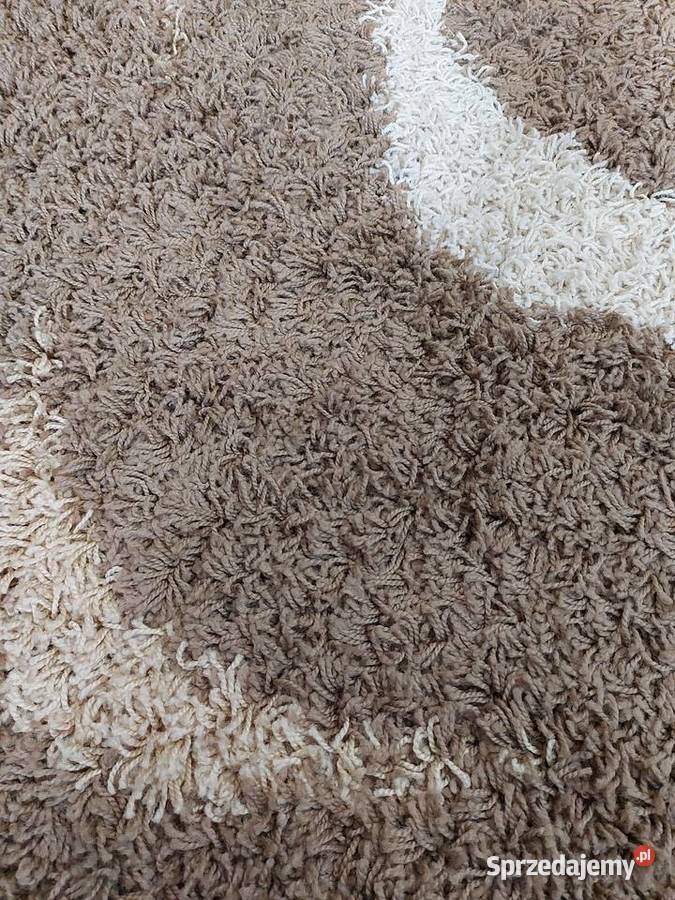 Dywan Shaggy 330x230 brązowy beżowy 3cm Olkusz sprzedam