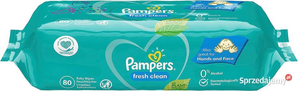 Chusteczki nawilżane Pampers Fresh Clean 1200 Warszawa sprzedam