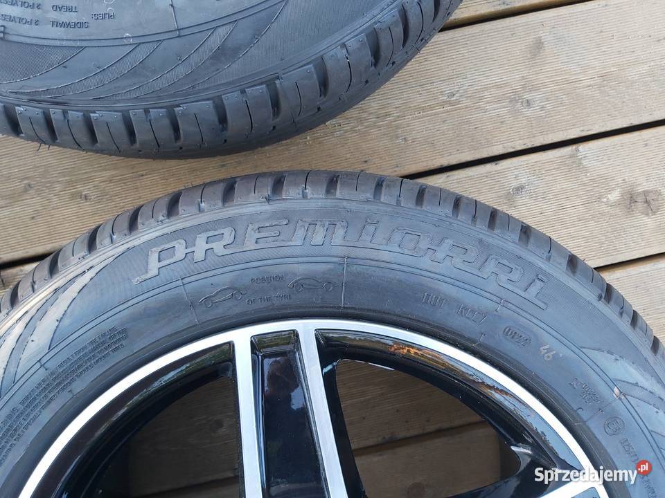 Nowe 4 kompletne koła 17 vw Czarne
