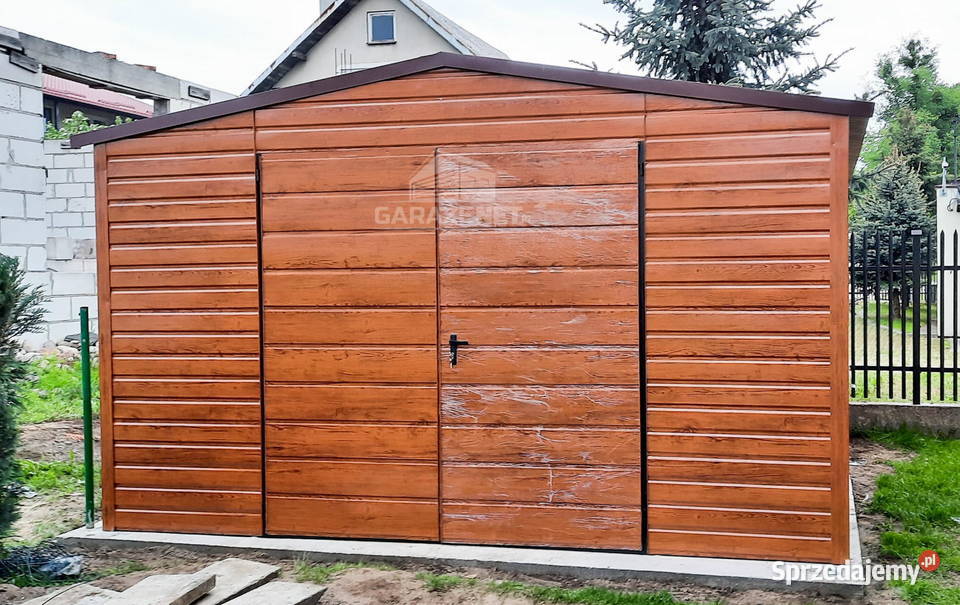 SCHOWEK DOMEK OGRODOWY 4m x 4m DWUSPAD BRAMA Łapanów