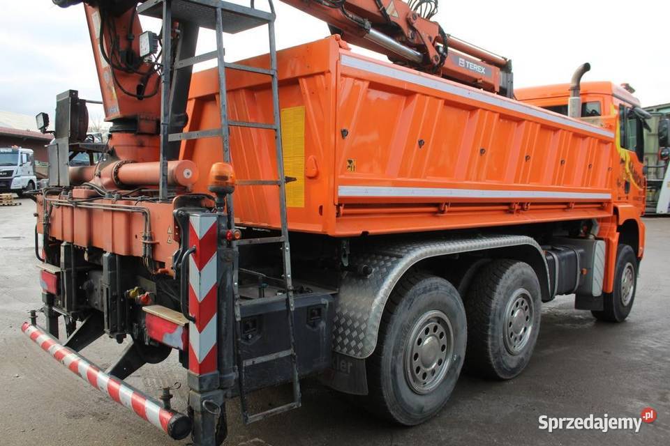 Wywrotka 3 osiowa wywrotka 6x4 z dzwigiem Man Warszawa sprzedam