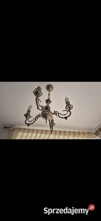 Żyrandol mosiężny podlaskie Hryniewicze