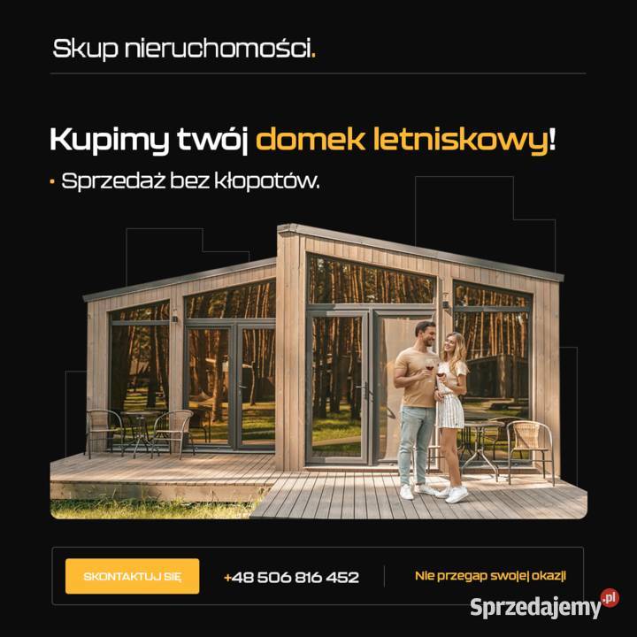SKUP NIERUCHOMOŚCI GOTÓWKĘ DOMKI LETNISKOWE Sopot