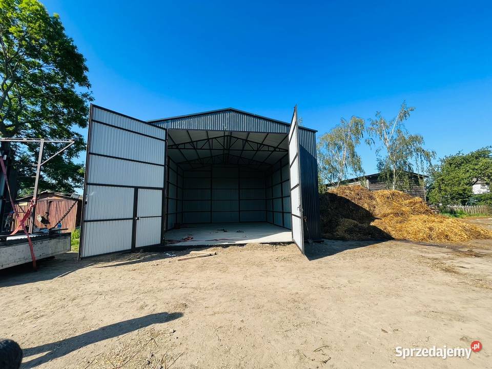 34 GRAFITOWY Garaż Blaszany Wysokie ściany Wiaty Gliwice