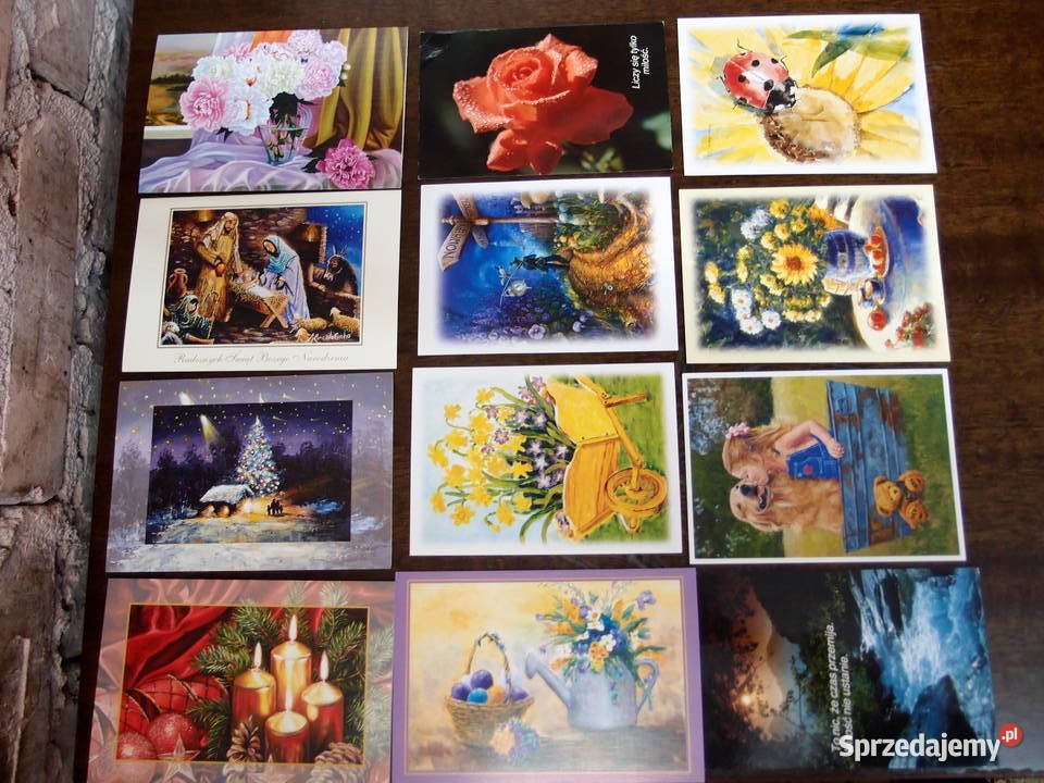 Pocztówki Karty świąteczne sprzedam