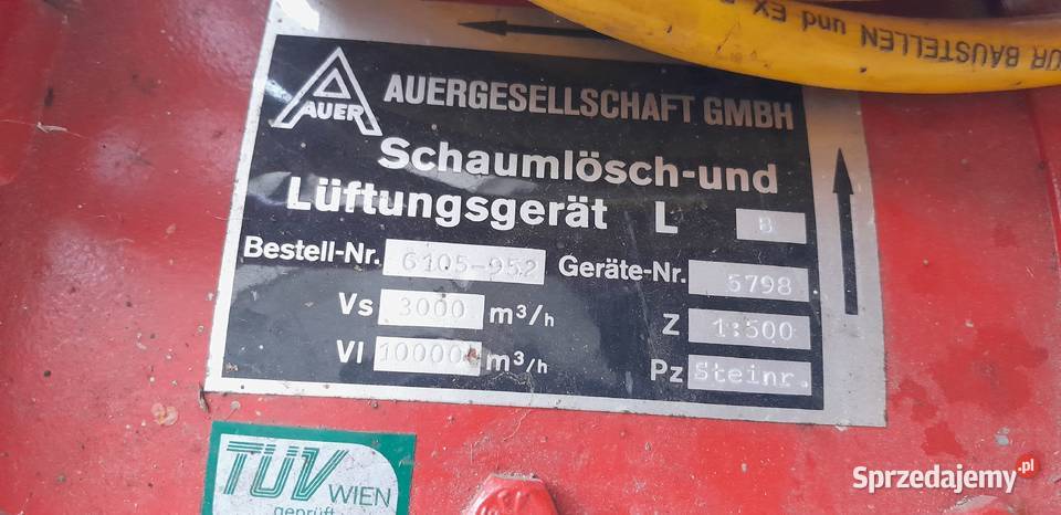 Dmuchawa straż do oddymiania i napowietrzania do Tarnów sprzedam