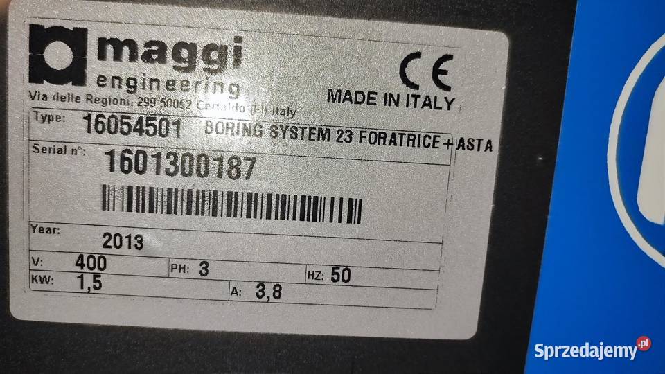 Wiertarka wielowrzecionowa Maggi Engineering Sucha Beskidzka