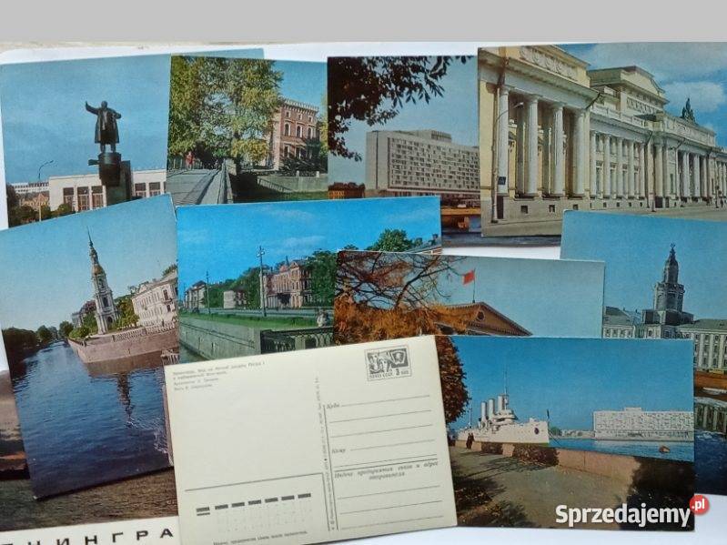 Leningrad 1975r ZSRR 10 kart pocztówki Łódź sprzedam