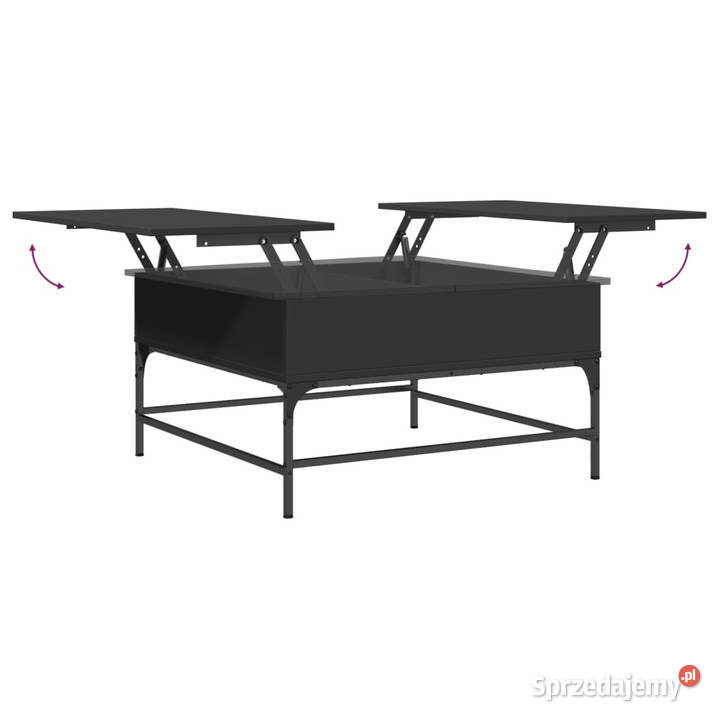 Stolik kawowy czarny 80x80x45 WM845401 mazowieckie Warszawa