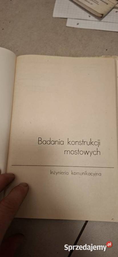 1 wydanie Badania Konstrukcji Mostowych Ryżyński Antykwariat
