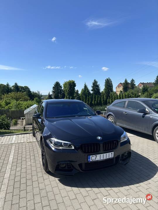 BMW 520d f11 LCI M pakiet f10 carbonschwarz elektryczne lusterka Nakło nad Notecią