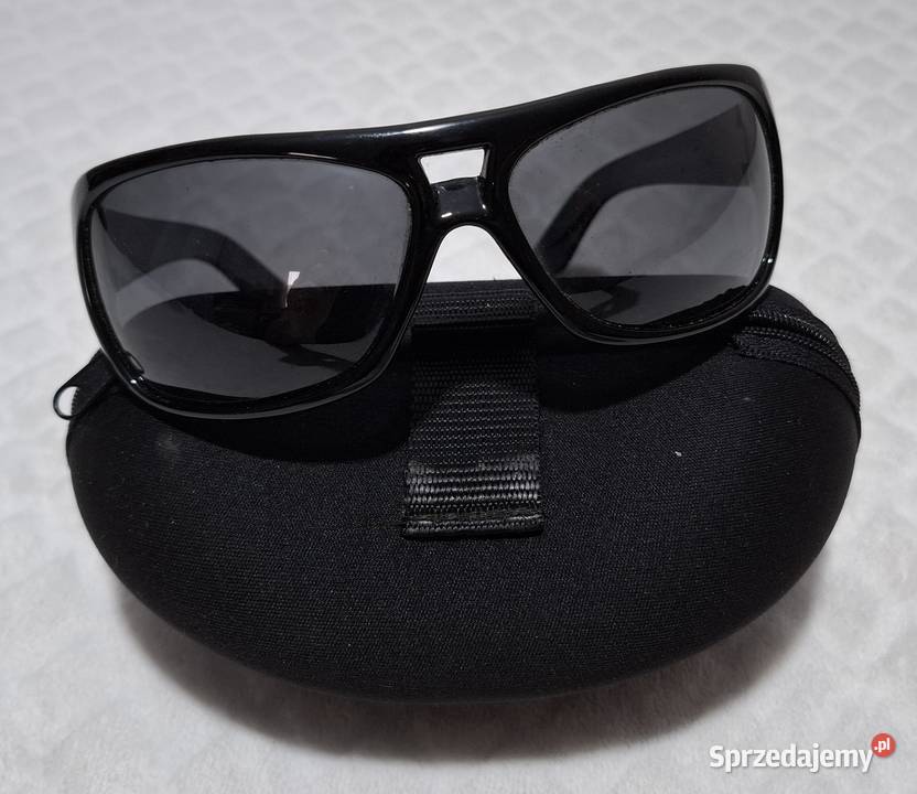 Okulary przeciwsłoneczne duże męskie w etui PNT Okulary Czeladź