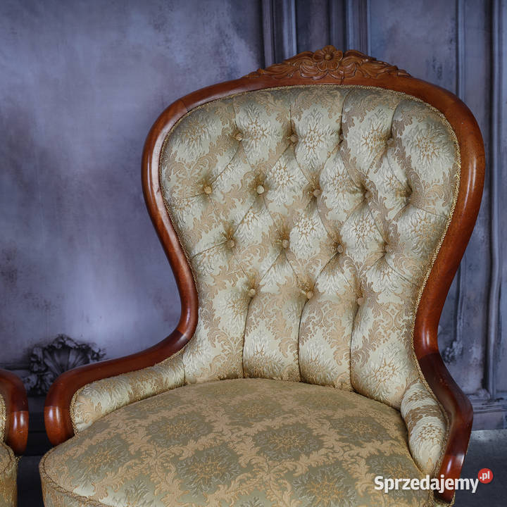 ARTexpert Elegancka Para Foteli Ludwik Prestiż w Meble Dobrzany