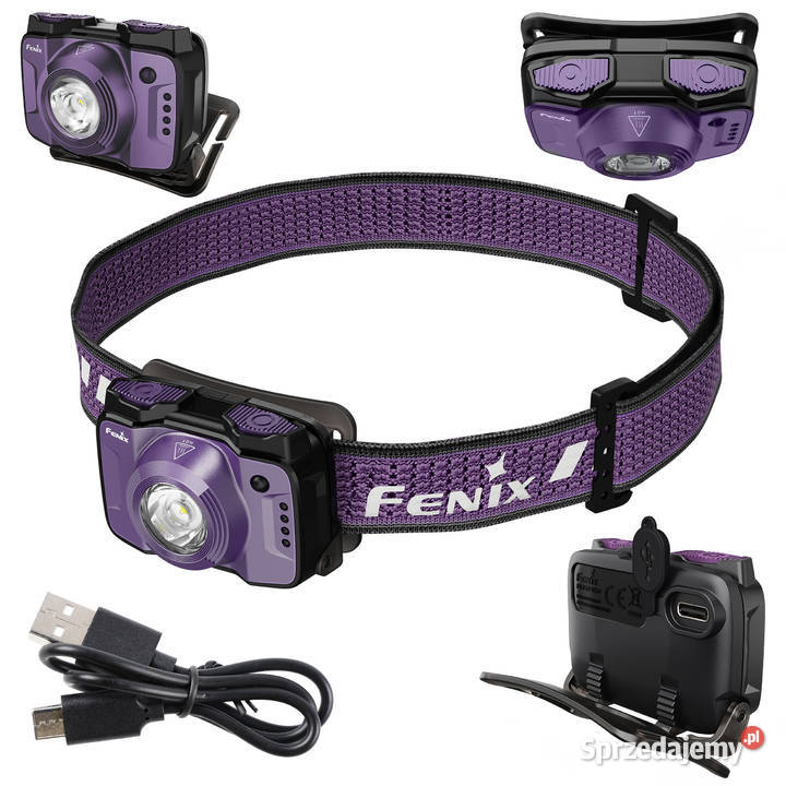 Latarka czołowa Fenix HL12R V20 fioletowa sprzedam