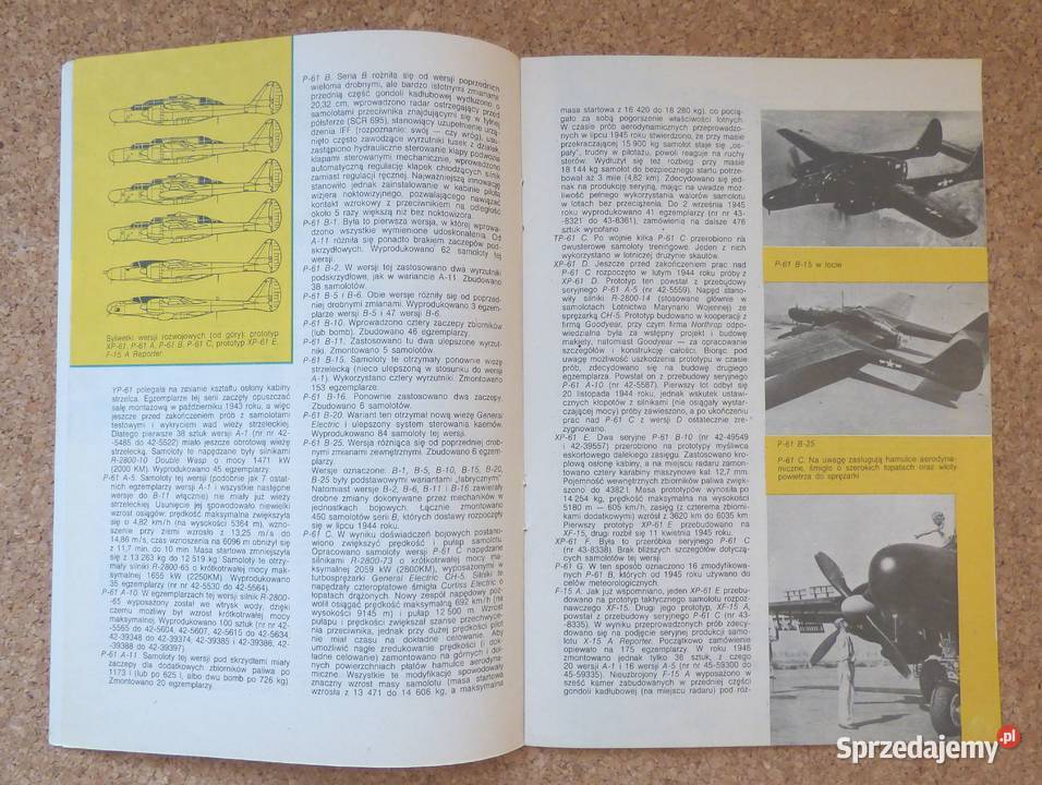 W Musiałkowski Nocny samolot myśliwski Northrop