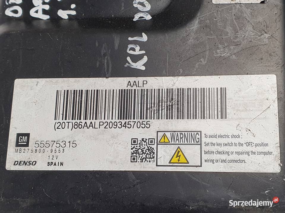 STEROWNIK SILNIKA Opel Astra J 17 CDTI 55575315 lubelskie Chełm