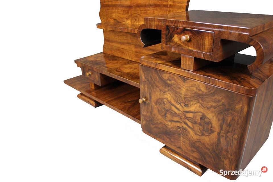 Unikatowa toaletka Art Deco w orzechu renowacji Zielonka sprzedam