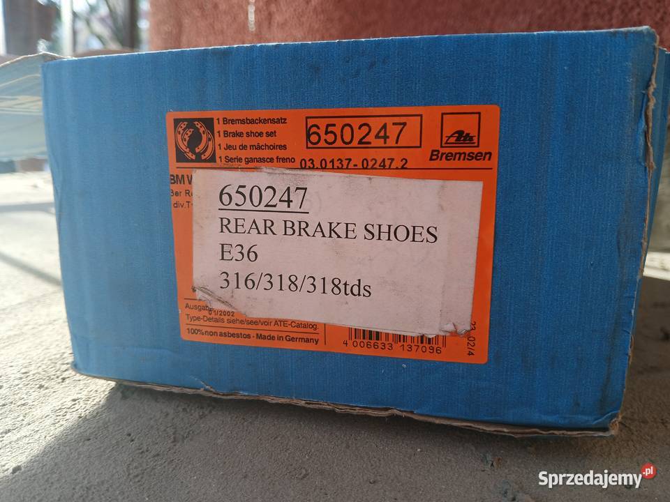 Szczęki zaciski bębny bmw e36 316i 318i małopolskie Kraków