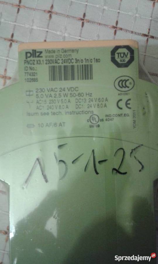 Moduł bezpieczeństwa Pilz PNOZ X31 Skoczów sprzedam