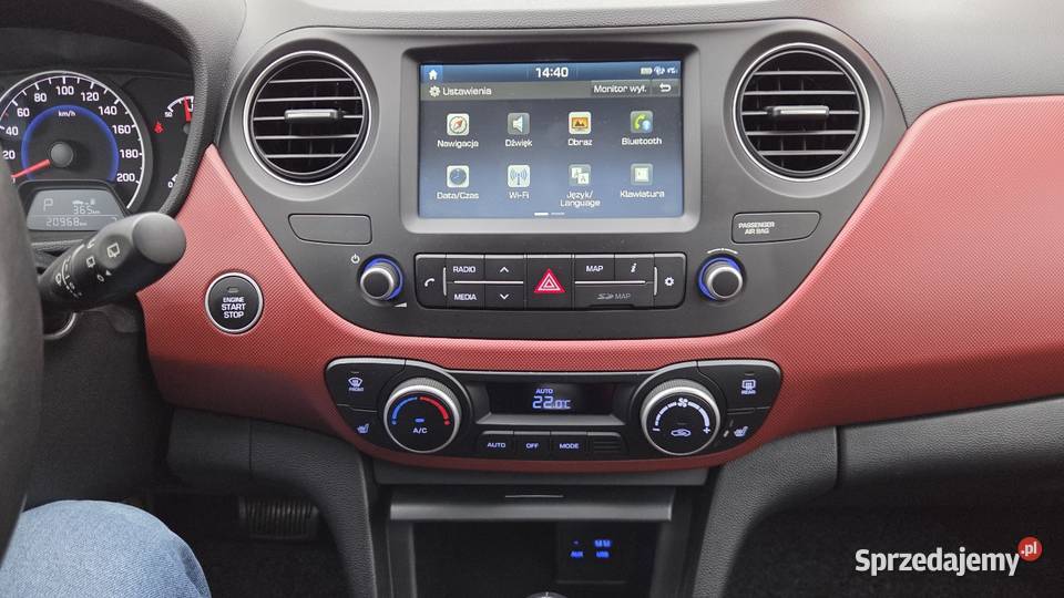 Hyundai i10 Najbogatsza wersja wyposażenia wielofunkcyjna kierownica Gdańsk sprzedam