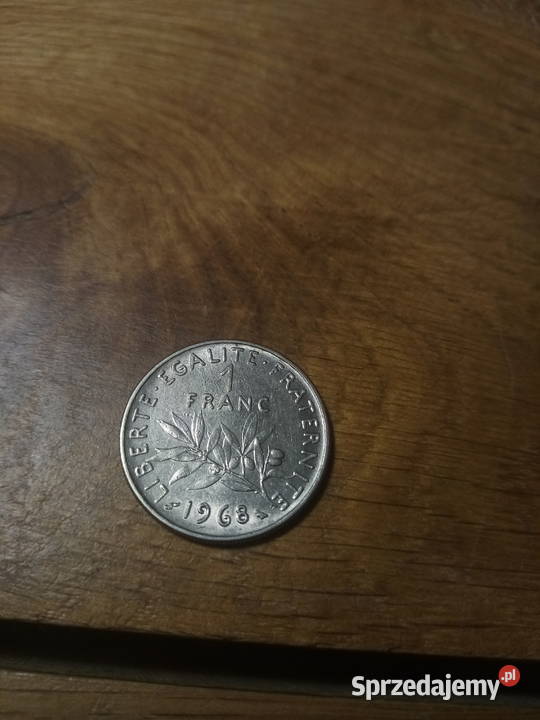 1 Frank 1968 Francja France śląskie Tarnowskie Góry
