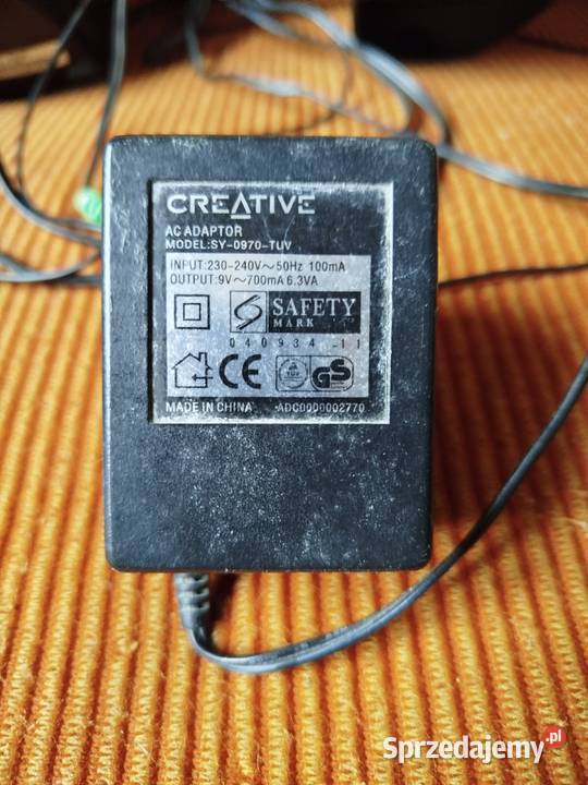 Głośniki do komputera Creativ 265 zasilane 9V ze Głośniki, słuchawki i kamerki internetowe Kraków sprzedam