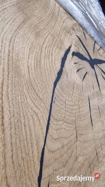 Zegar na ścianę wiszący duży loft naturalny dąb Bartoszyce