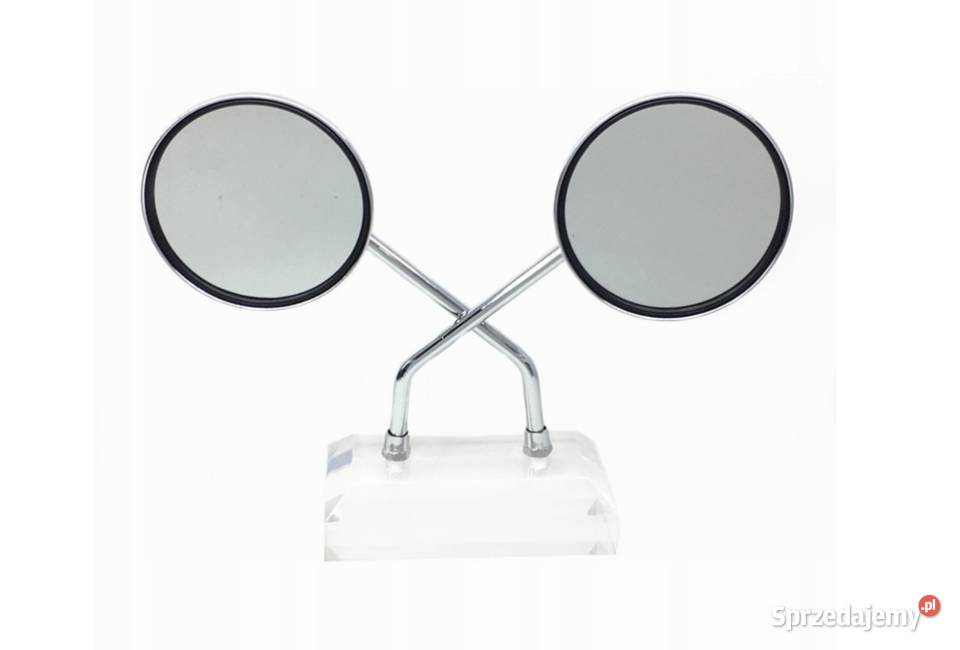 LUSTERKA DO MOTOCYKLA SKUTERA OKRĄGŁE CHROM M 10