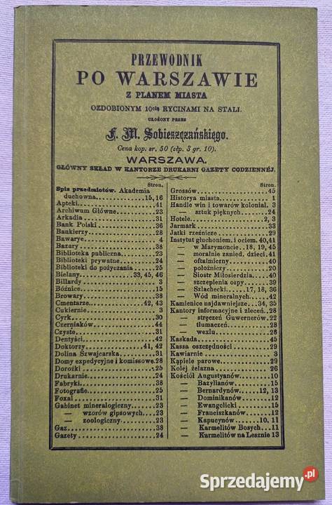 PRZEWODNIK WARSZAWIE Orłowicza 1922 PRZEWODNIK z Rok wydania 1984 Książki i Podręczniki Warszawa