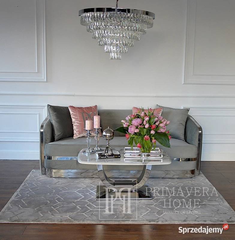 Sofa glamour luksusowa 3 osobowa klasyczna