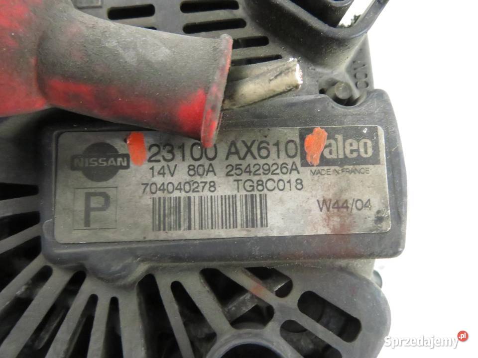 ALTERNATOR NISSAN MICRA III K12 12 16V 80 CG12DE