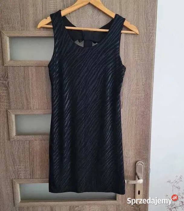 Czarny zestaw 2x sukienka i koszula z odkrytymi Kraków