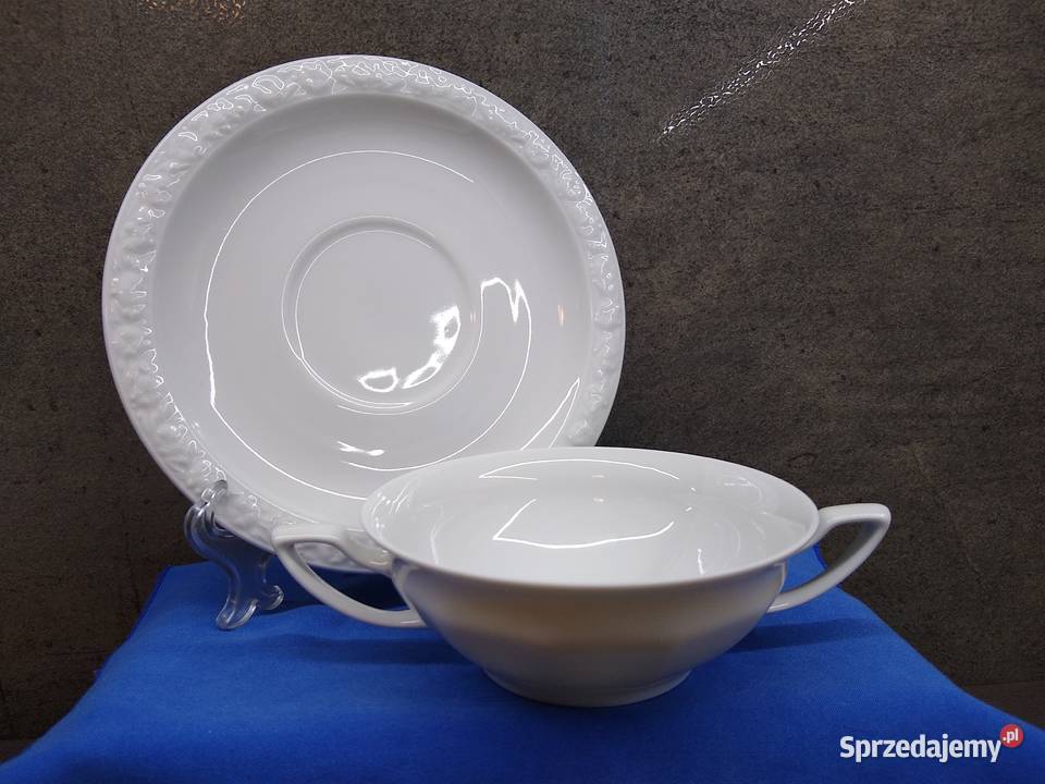 Bulionówki Rosenthal Biała Maria Porcelana i szkło Kalisz sprzedam