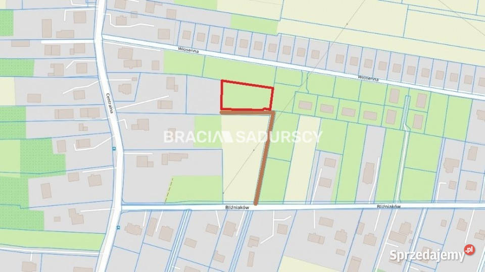 Działka 1412m2 Wielka Wieś Bliźniaków
