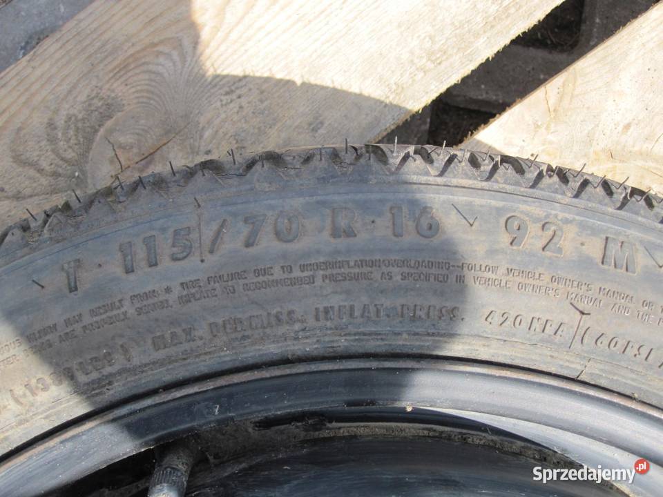 OPEL VECTRA C koło dojazdowe 1157016 92M 5x110 świętokrzyskie sprzedam