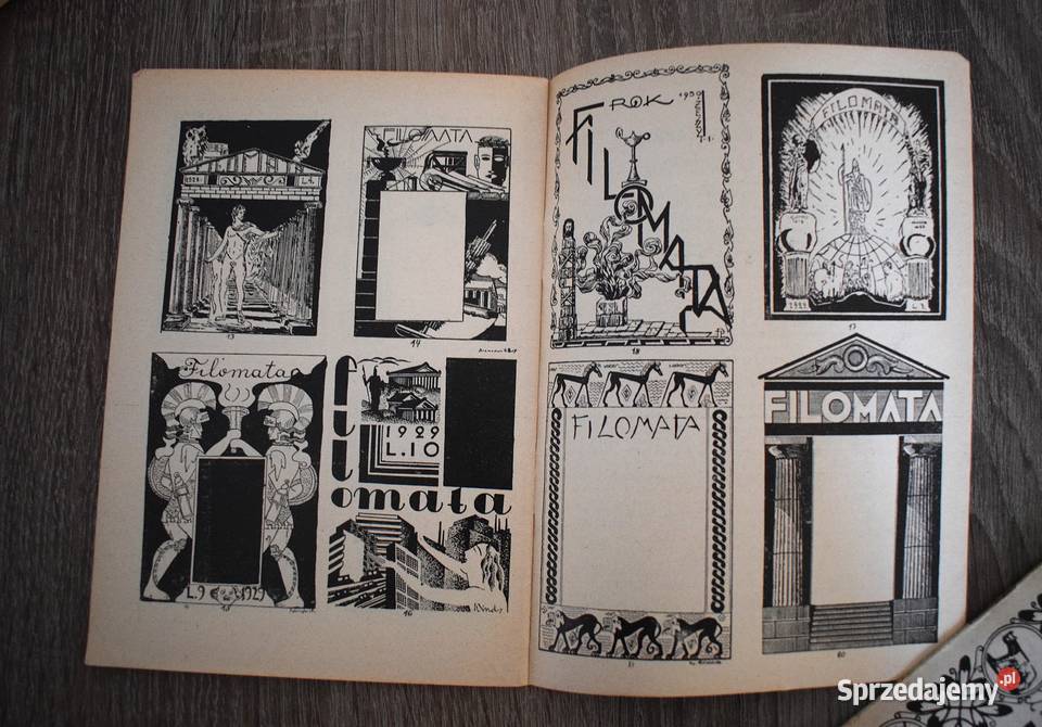 Filomata rocznik 1929 8 sztuk Stan Chełmno