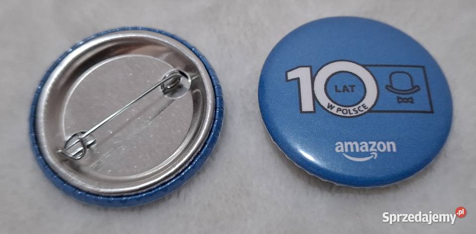Przypinka Pin 10 lat w Polsce Amazon 32 Czeladź sprzedam