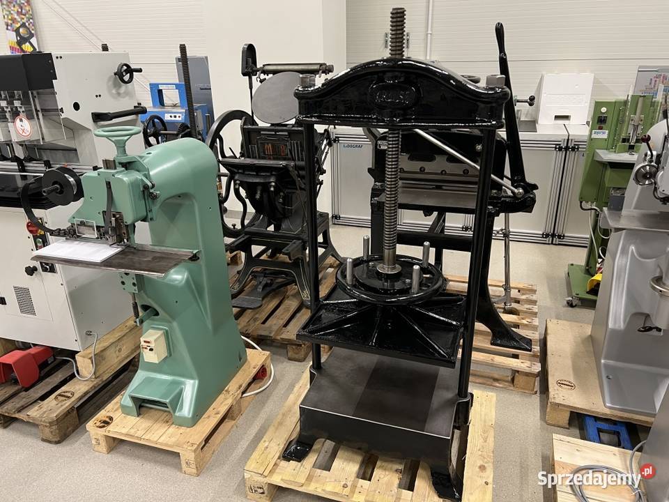 Duża prasa introligatorska Karl Krause z