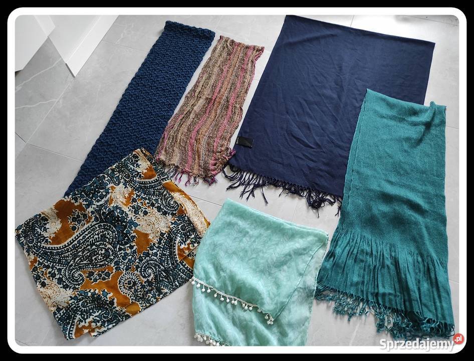 Zestaw szalików szali i chust 6 sztuk Dodatki Płock