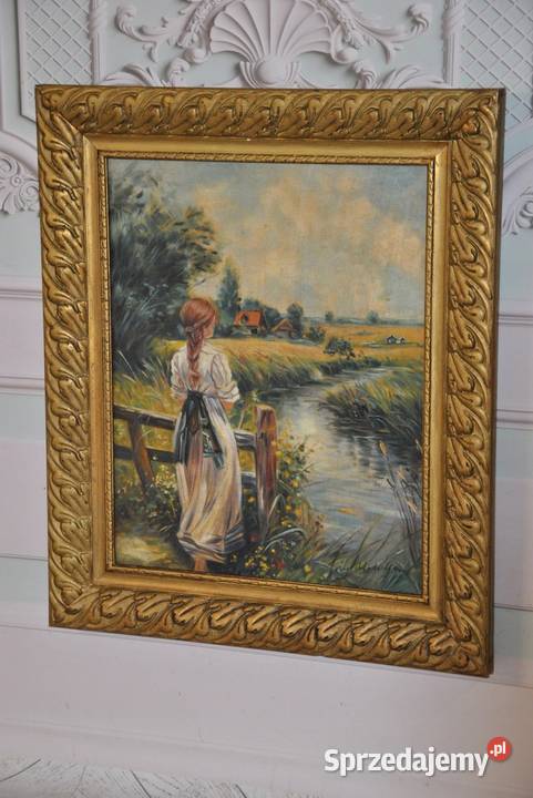 Józef Mehoffer Dziewczyna na Wsi Rzeką Stary Wyposażenie wnętrz Kraków
